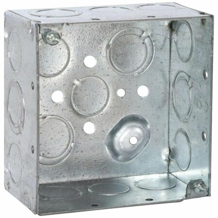 SOUTHWIRE Electrical Box, 30.3 cu in, Junction Box, Steel, Square 52171-S-UPC